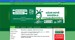 Desktop Screenshot of metallplast.cz